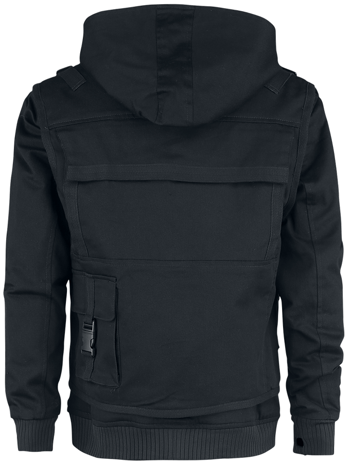 Chemical Black - Gothic Winterjas - Taj Jacket - L - voor Mannen - zwart