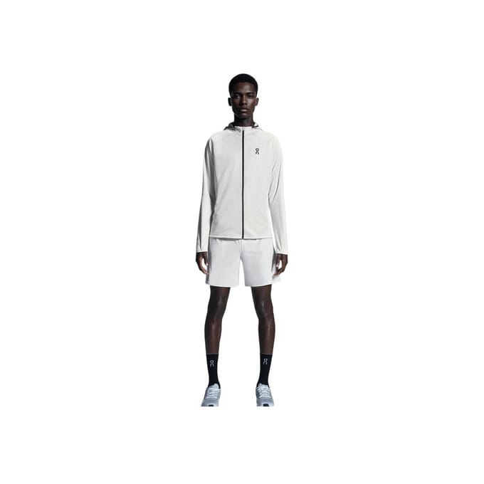 On Climate Zip Hoodie Hardloopjas Herenjas Zilver 1ME10250296 L white
