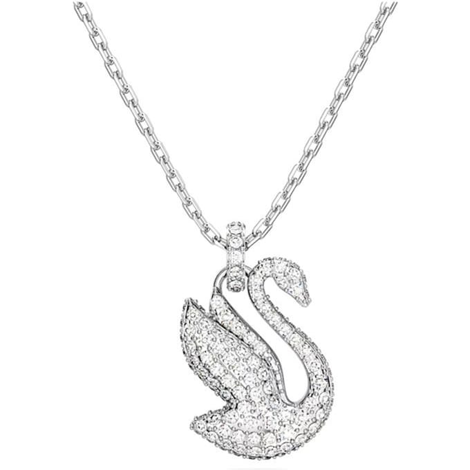 Swarovski Zwanenhalskettingen Dames Zilver 5647872 Silver|F|Box (Random Color) blue
