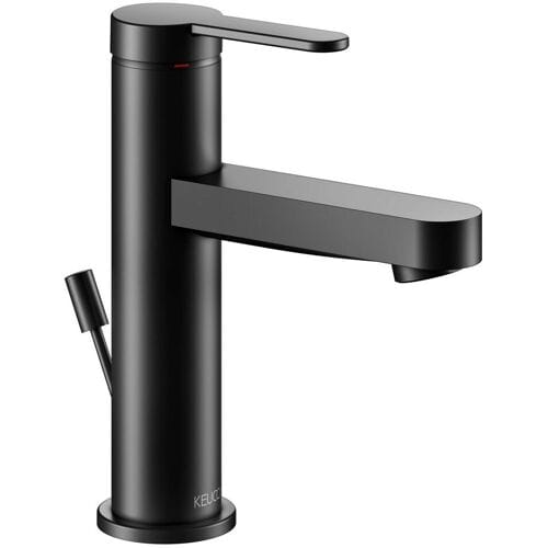 Keuco IXMO Flat Black Selection single lever basin mixer 100, with pop-up waste 59502373000