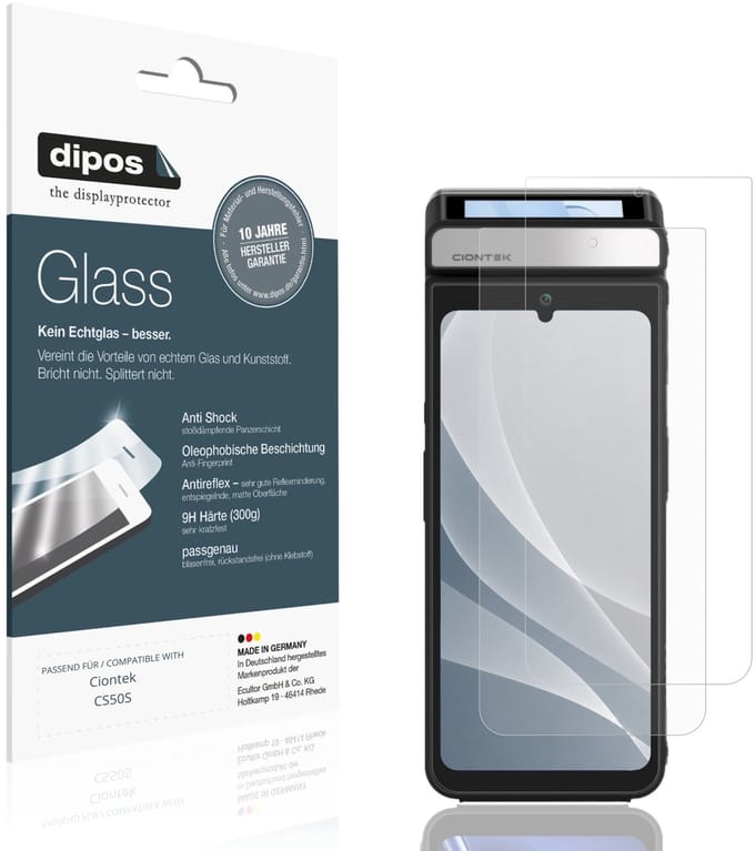 dipos – 2x Matte Pantserfolie geschikt voor Ciontek CS50S | 9H Screenprotector