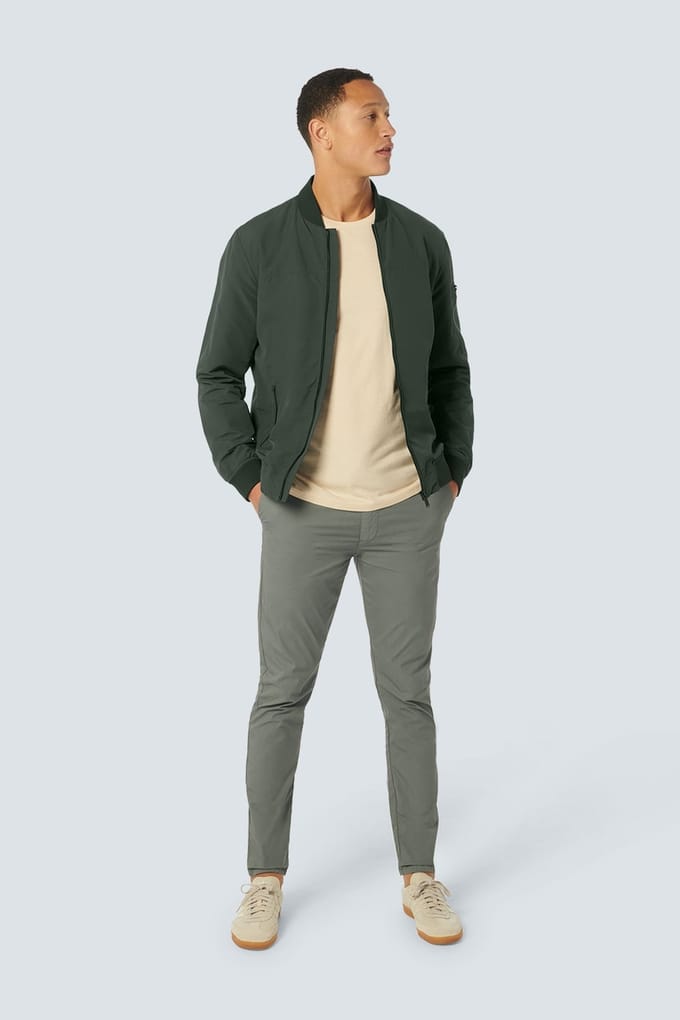 No Excess Jacket Short Fit Bomber Dark Steel Größe: S | Bomberjacken Outlet | Herren