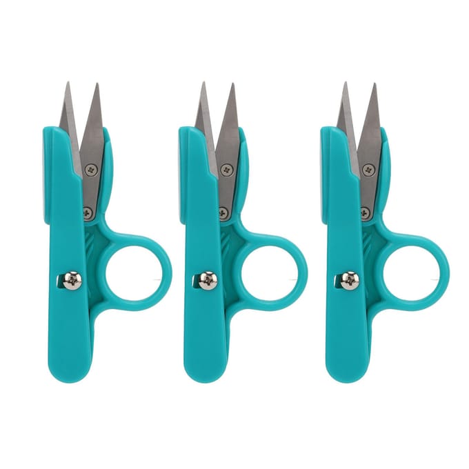 3 Stuks Mini Knipnippers Scherpe Bladen Compact Lichtgewicht Garen Draadsnijder voor Huishouden blue