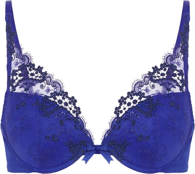Simone Pérèle - Wish Push-Up Triangel BH Electric Blue - maat 70B - Blauw