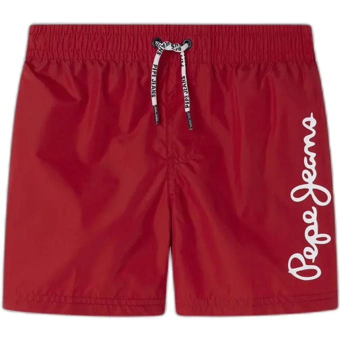 Pepe Jeans Logo Zwembroek Rood 14 Years Jongen