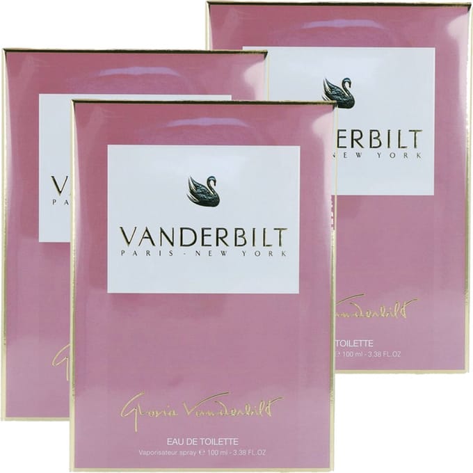 3 STUKS - GLORIA VANDERBILT - 100 ML PER STUK