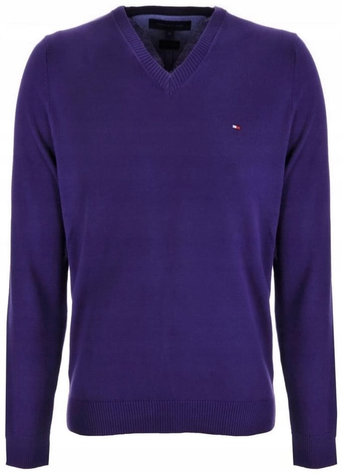 Tommy Hilfiger | Classic V hals trui | Sprankelend paars | L