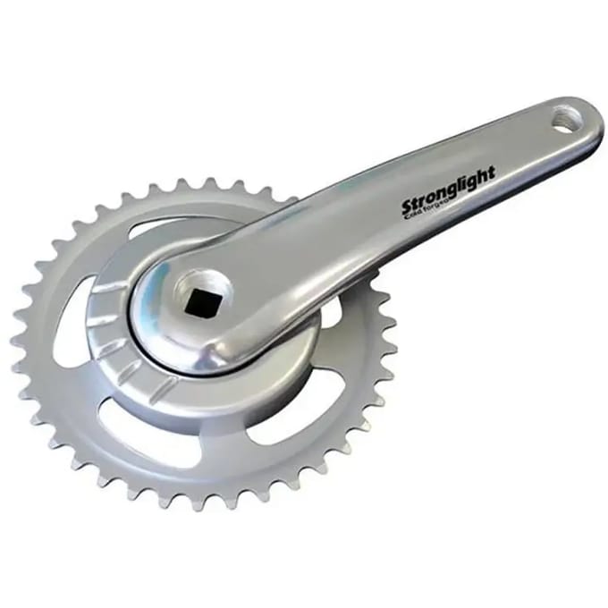 Stronglight Crankstel Twin 95/170mm/-3mm zilver