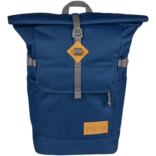 JanSport Hatchet Rolltop Backpack, Unisex, Marineblauw, Rugzak, maat: One size
