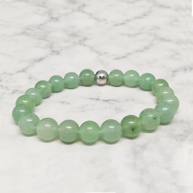Mei's - Handmade Gems - armband dames - aventurijn groen - polsmaat 16 cm