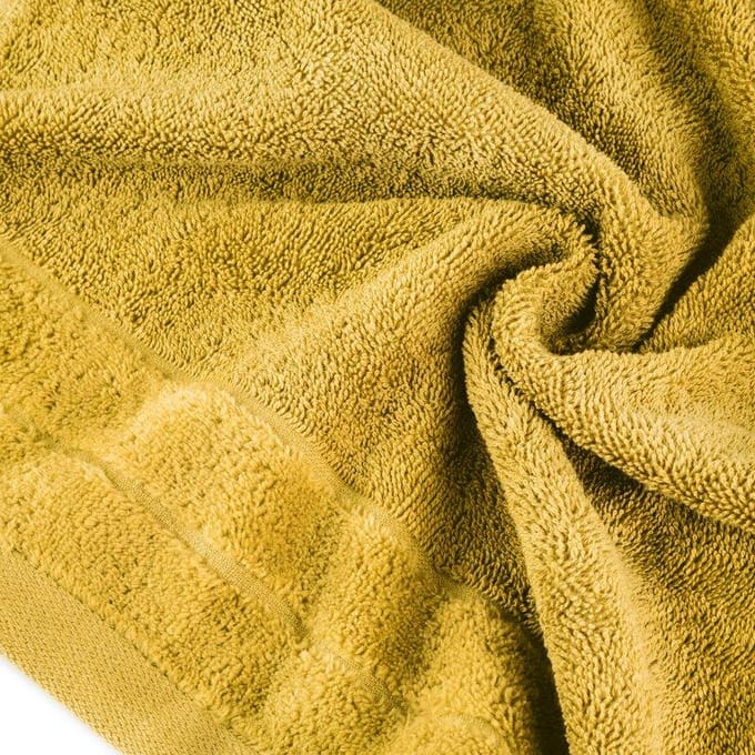 Damla Badhanddoek 30x50cm - 100% Katoen, Mosterdgeel