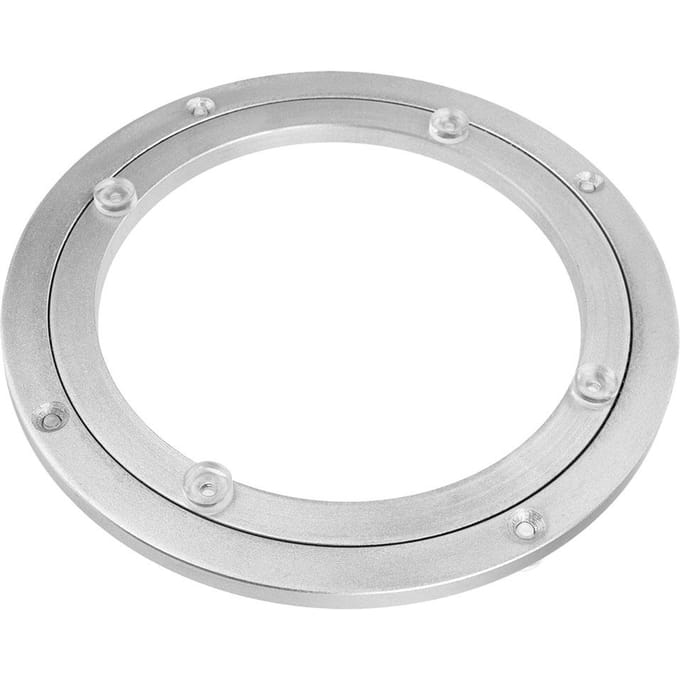 8 Inch Aluminiumlegering Roterende Displayvoet Draaitafel Ronde Displaystandaard white