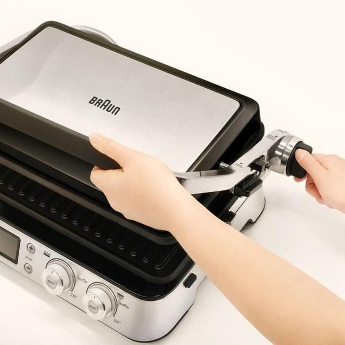 Braun CG 9040 MultiGrill 9 - Contactgrill Zwart/RVS