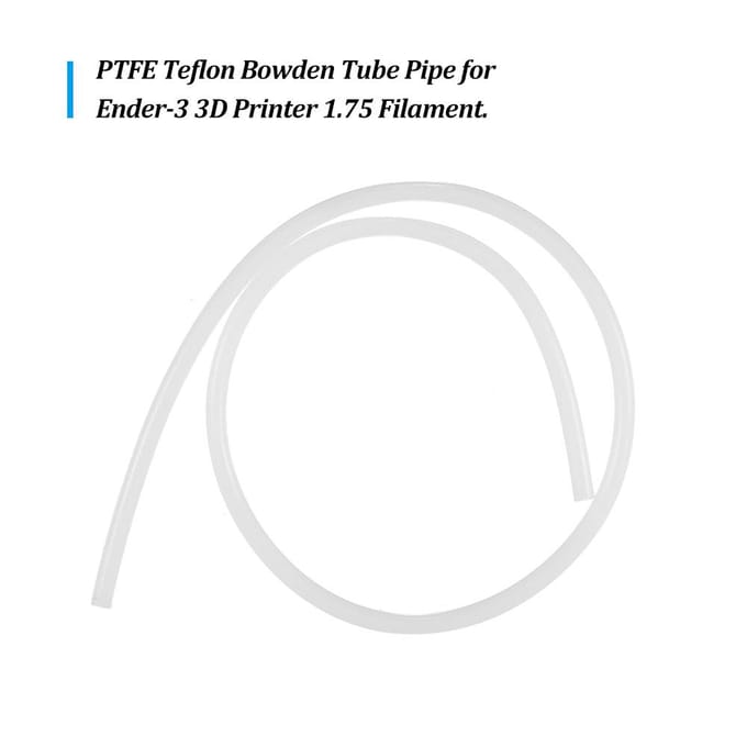 Creality 3D PTFE Teflon Bowdenbuis 2 mm ID 4 mm OD 40 cm lengte voor Ender-3 3D-printer 1,75 gloeidraad, wit