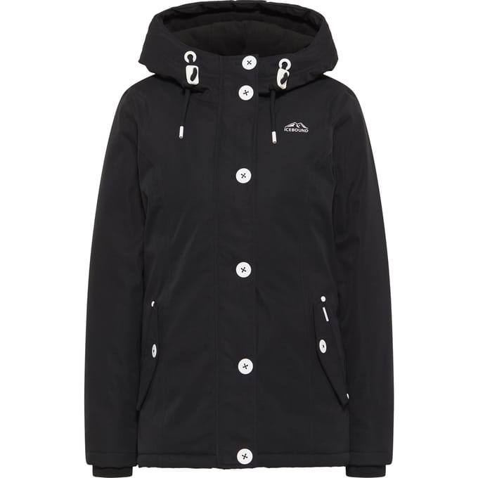 ICEBOUND Serie clima Igloo winterjas Dames zwart