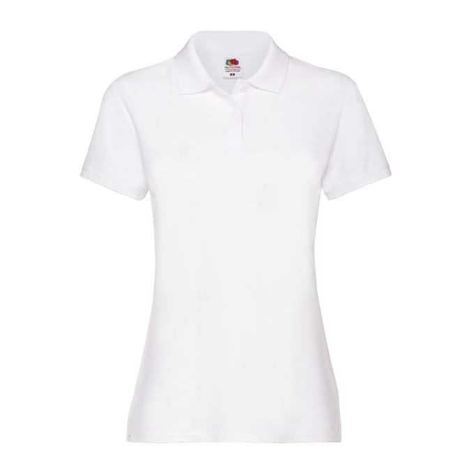 Fruit of the Loom Dames/Dames Premium 170 Poloshirt (Wit)