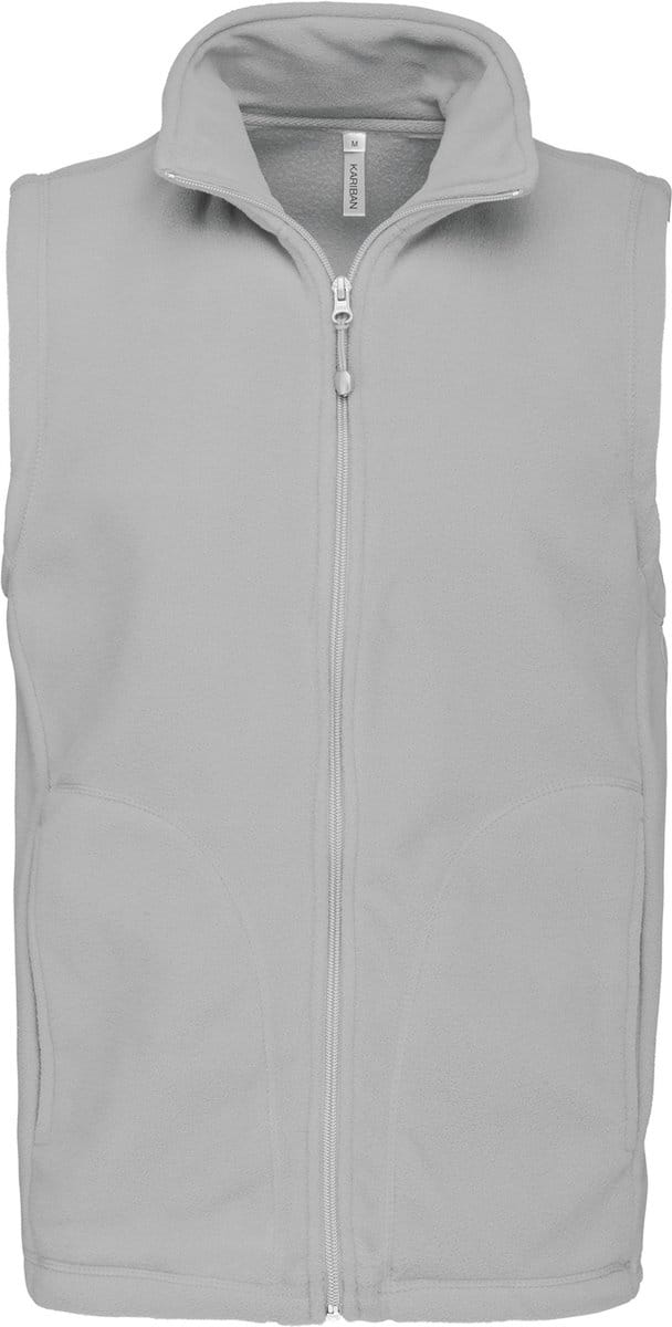 Fleecebodywarmer 'Luca' merk Kariban maat S Snow Grey