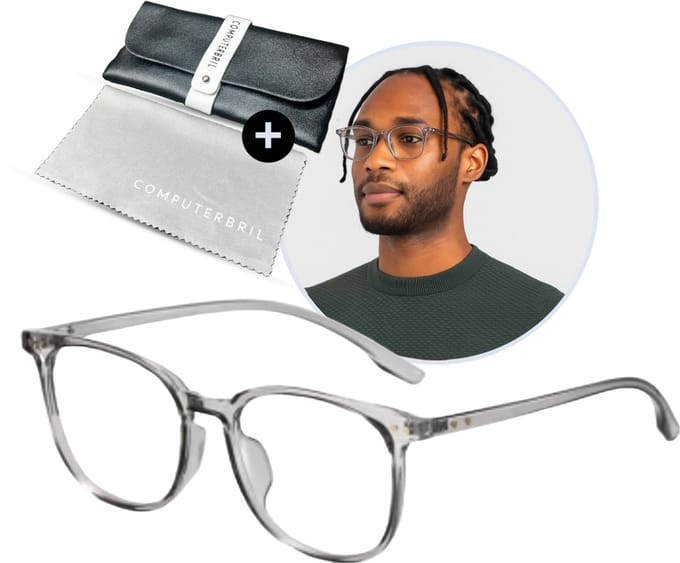 Clear Computerbril | -2.50 Min Sterkte | Hoge Kwaliteit | Anti Blauw Licht Filter | Beeldschermbril | Bijziendheid Bril | Myopie