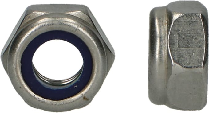 (12 STUKS) M8 BORGMOER RVS-A2 (AISI 304) DIN 985