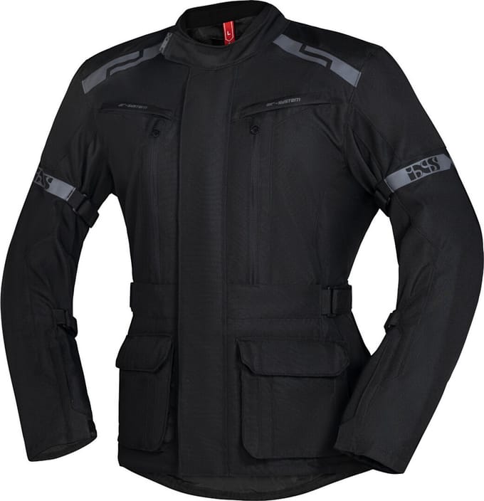 IXS Evans-ST 2.0 Waterdichte Touring Zwart Textiele Motorjas - Jas