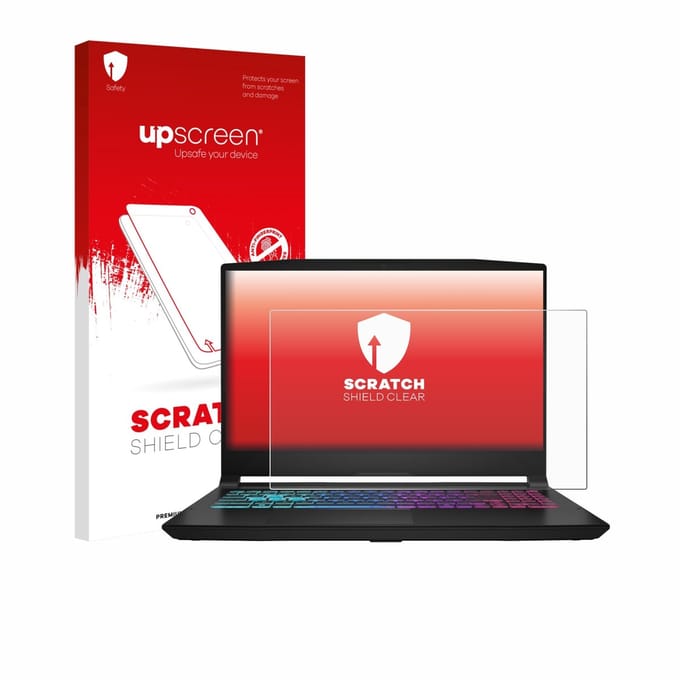 upscreen - Screenprotector voor MSI Katana 15 HX B14 - Folie Beschermfolie transparant