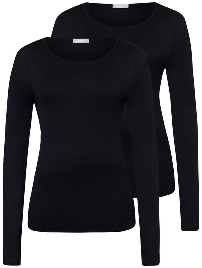 Hanro Dames onderhemd lange mouw 2 pack Ultralight
