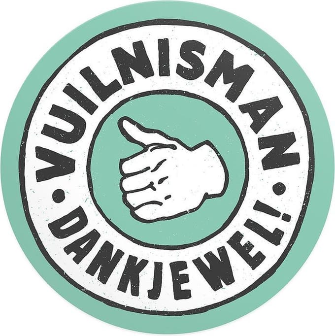 Kliko sticker - Vuilnisman dankjewel!