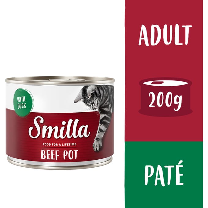 Smilla Rundvlees 6 x 200g Kattenvoer - Rund met Eend