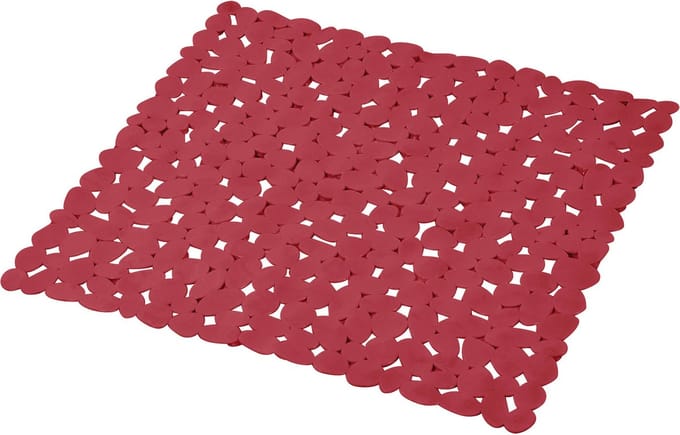 Wicotex - Douchemat - Antislip voor douche Framboos rood 52x52cm