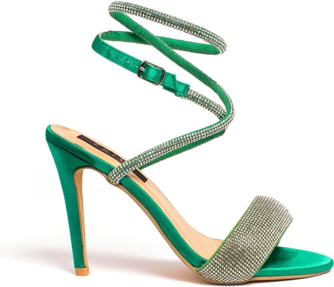 Zerba - Dames Pumps - Maat 36 - Groen - Laterina