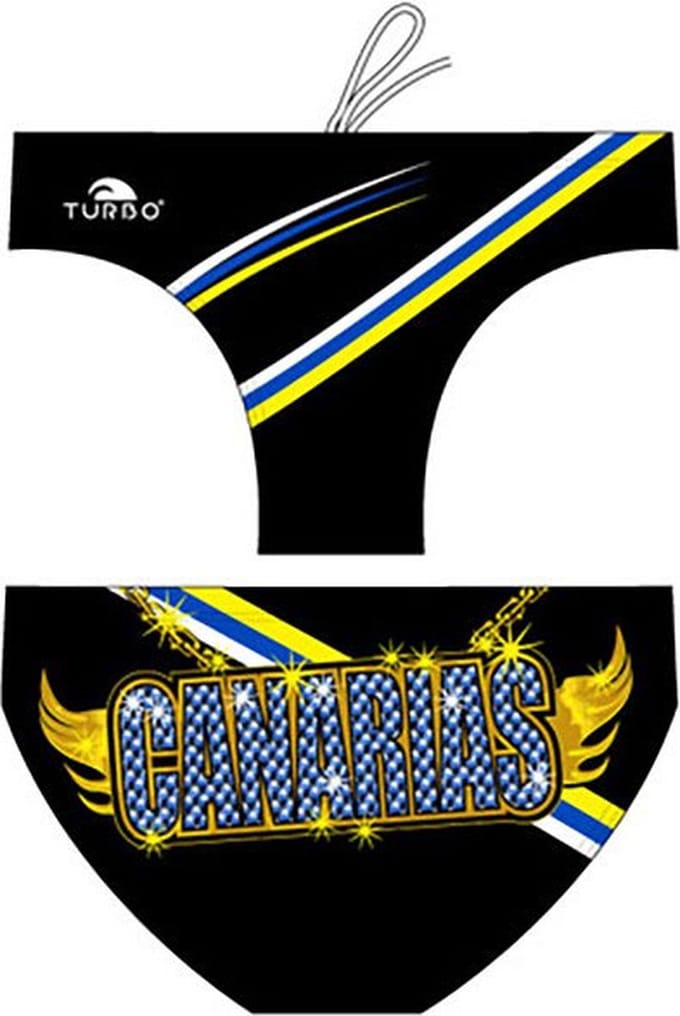 Turbo Canarias Chains Zwemslip Zwart 4XL Man