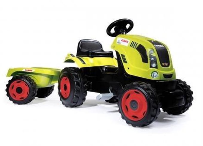 Smoby - Traptractor - Claas Farmer Xl Traktor + Aanhangwagen -