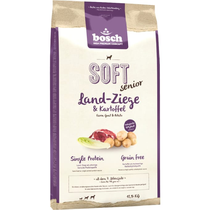 bosch Soft Senior Geit & Aardappel Hondenvoer - 12,5 kg