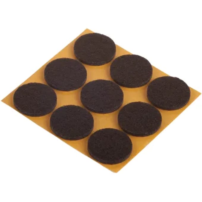 Fix-o-moll Meubelglijder - Zelfklevend - Vilt - Diam. 25mm - Rond - 27 Stuks