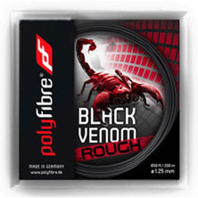 Polyfibre Venom Rough Set Snaren 12,2m-Zwart