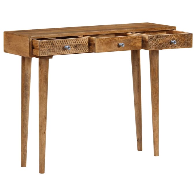 Vidaxl Console Tafel Van Massief Mangohout, 102 X 30 X 79 Cm