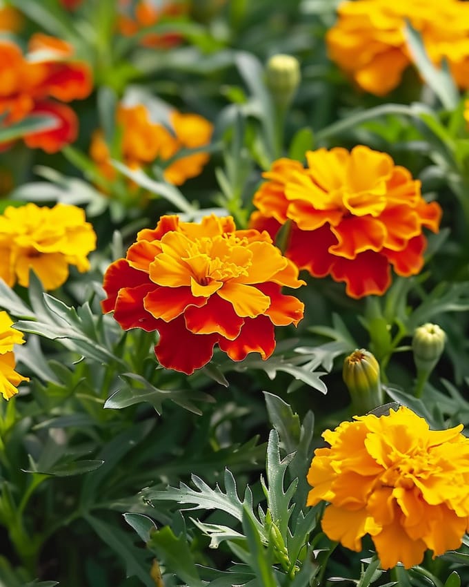 2 sets - Lage Afrikaan Zaden Harmony Tagetes Patula Eenjarig