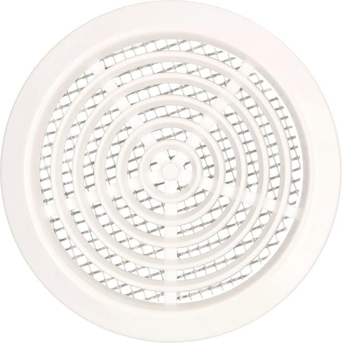 Ventilatierooster rond 80 mm met insectenhor