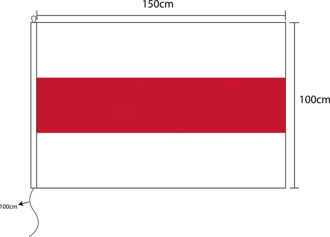 Vlag van Enschede 100x 150cm