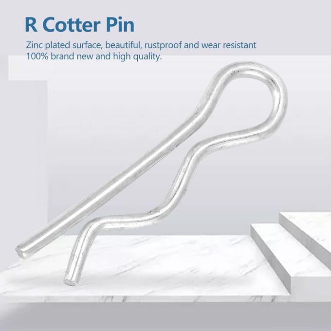 R Splitpen Borgpen Bevestigingsclip Helder Verzinkt (1.6*28mm 30 stuks ) white