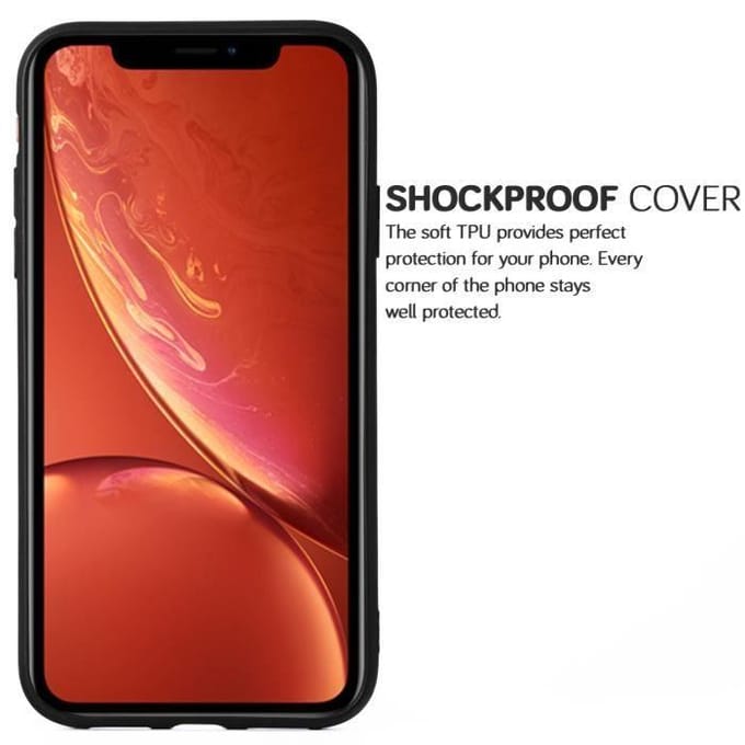 De Bescherming voor iPhone XR Slanke Zachte Silicone Hoes Case Zwart