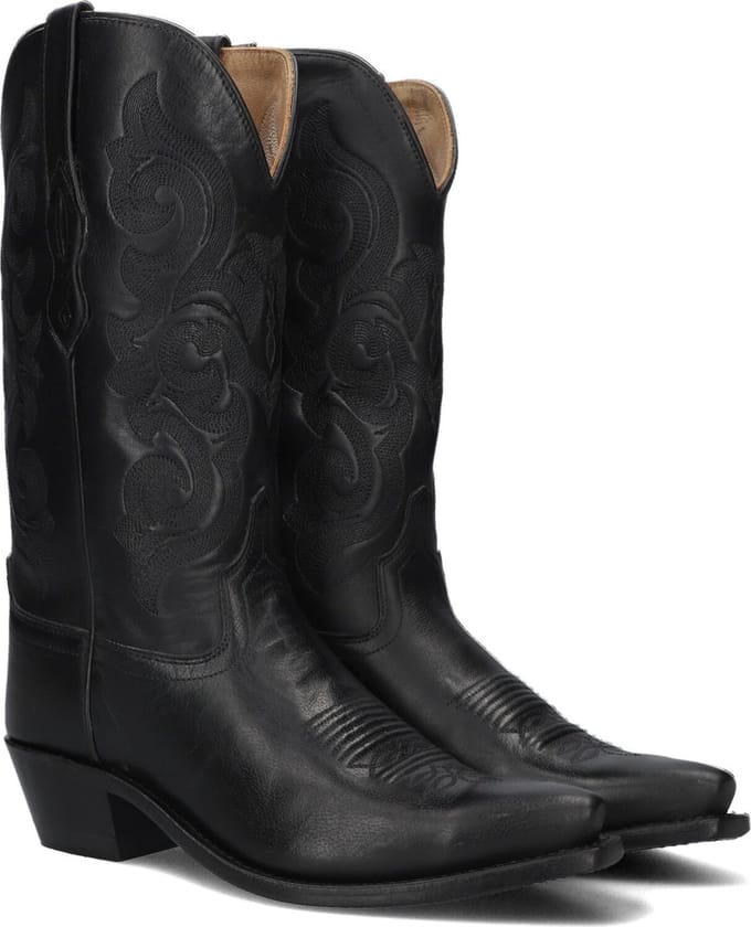 Bootstock Black Treasure Cowboylaarzen - Dames - Zwart - Leer