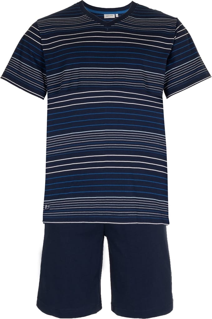 Pastunette Shortama - Katoen - Donkerblauw - Gestreept - Maat S