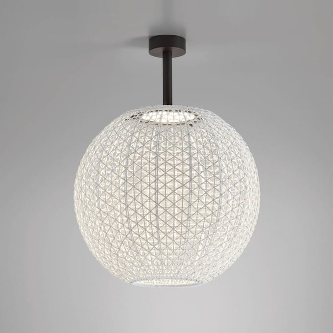 Bover Nans Sphere PF/60 LED buiten plafondlamp beige