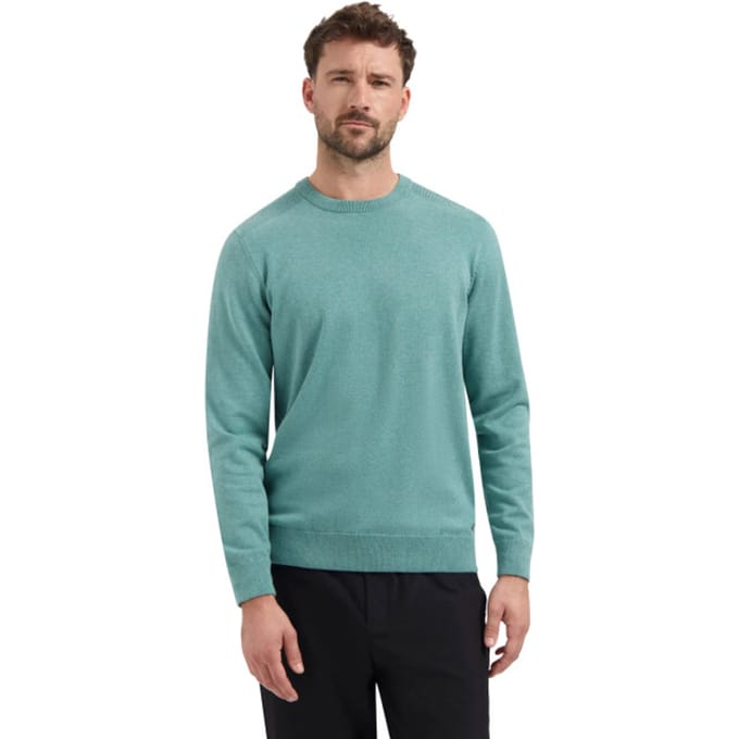 No Excess Pullover crewneck melange arctic blue