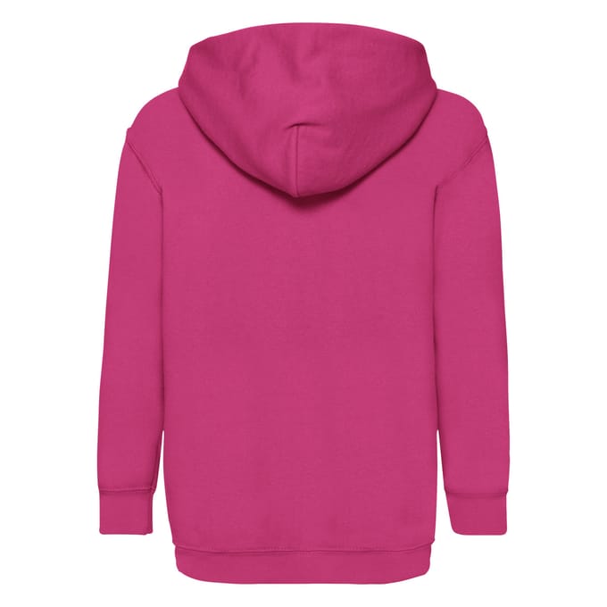 Fruit of the Loom Kinderen/Kinderen Classic Hooded Sweatshirt (Fuchsia)