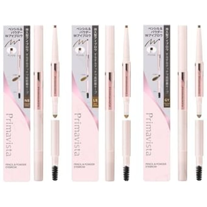 Sofina - Primavista Style Lock Eyebrow Pencil & Powder Light Brown