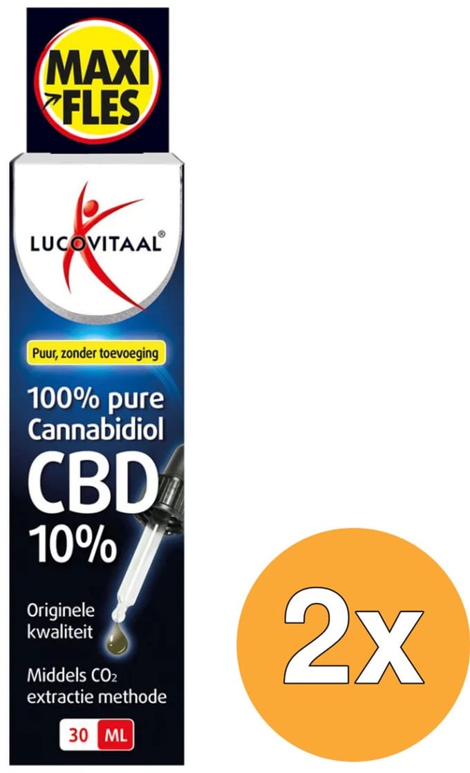 2x Lucovitaal CBD Olie 10% (30 ml)