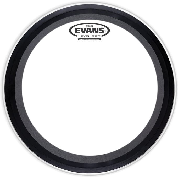 Evans EMAD2 Clear, 24", BD24EMAD2, bas Drum Batter - Bass drumvel