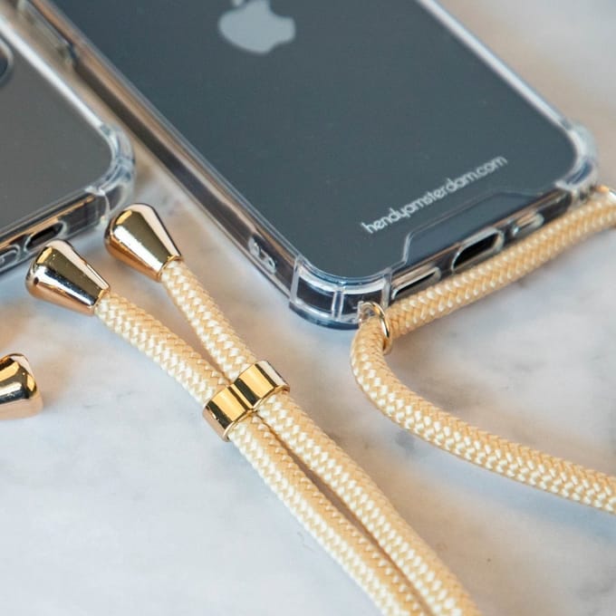 Hendy telefoonhoesje met koord - Classic - Gold - iPhone 17 Pro Max